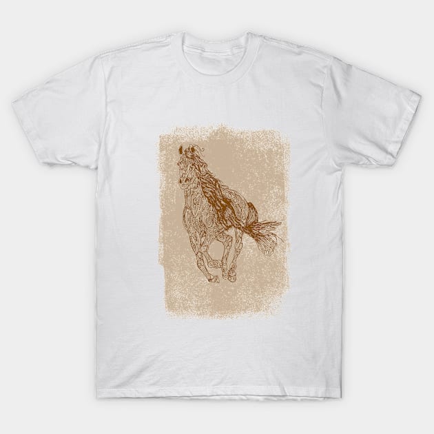 brown horse T-Shirt by catmilchard